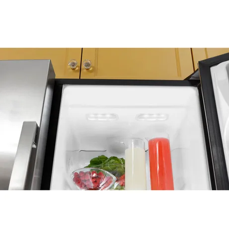 GE 25.3 cu. ft. Side-by-Side Refrigerator - Black view 9