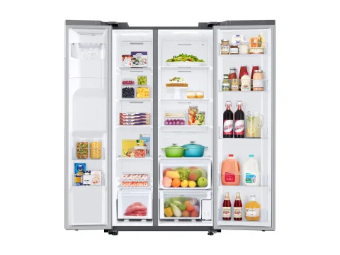 Samsung 27.4 cuft Side by Side Refrigerator - Fingerprint-Resistant Stainless Steel view 7