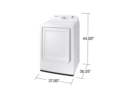 Samsung 7.2 cuft Electric Dryer with Sensor Dry - White view 2