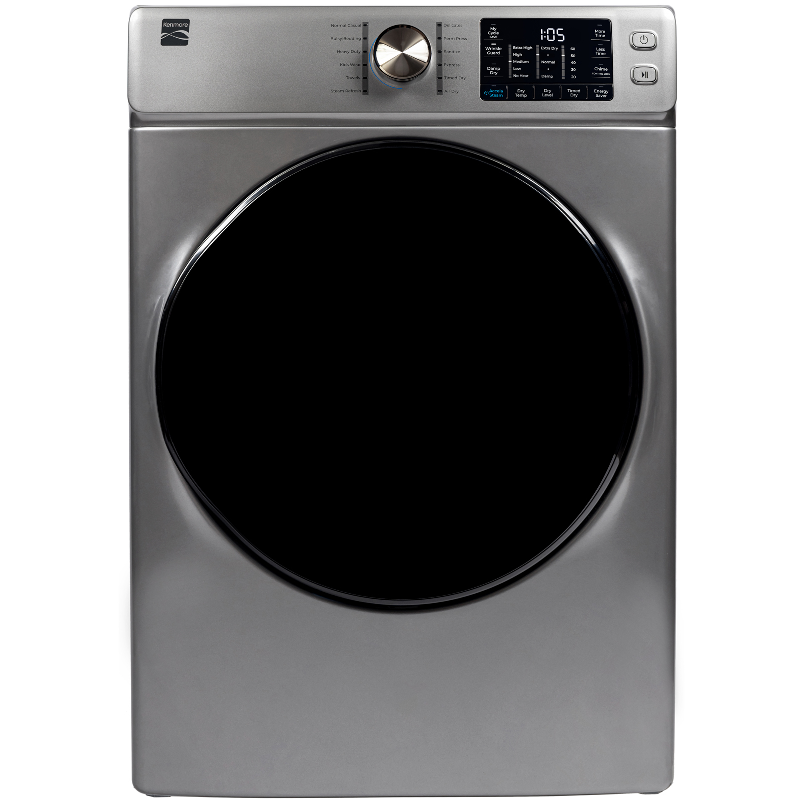 Kenmore 8.0 cuft Gas Dryer w/Steam - Stainless Steel