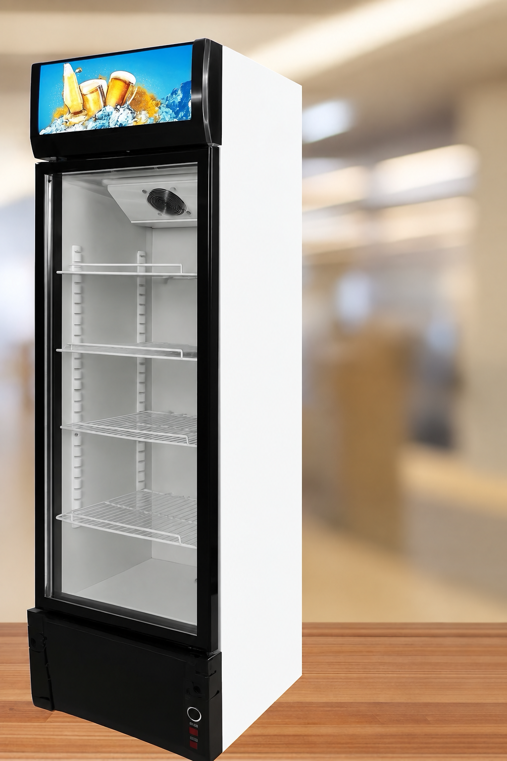 Supertronics 12.7 cuft Refrigerated Commercial Grade Glass Case Cooler